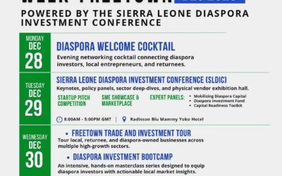 SLDIC USA 2026 Postponed to 2027 — Attention Now Turns to Sierra Leone Diaspora Week, December 2026