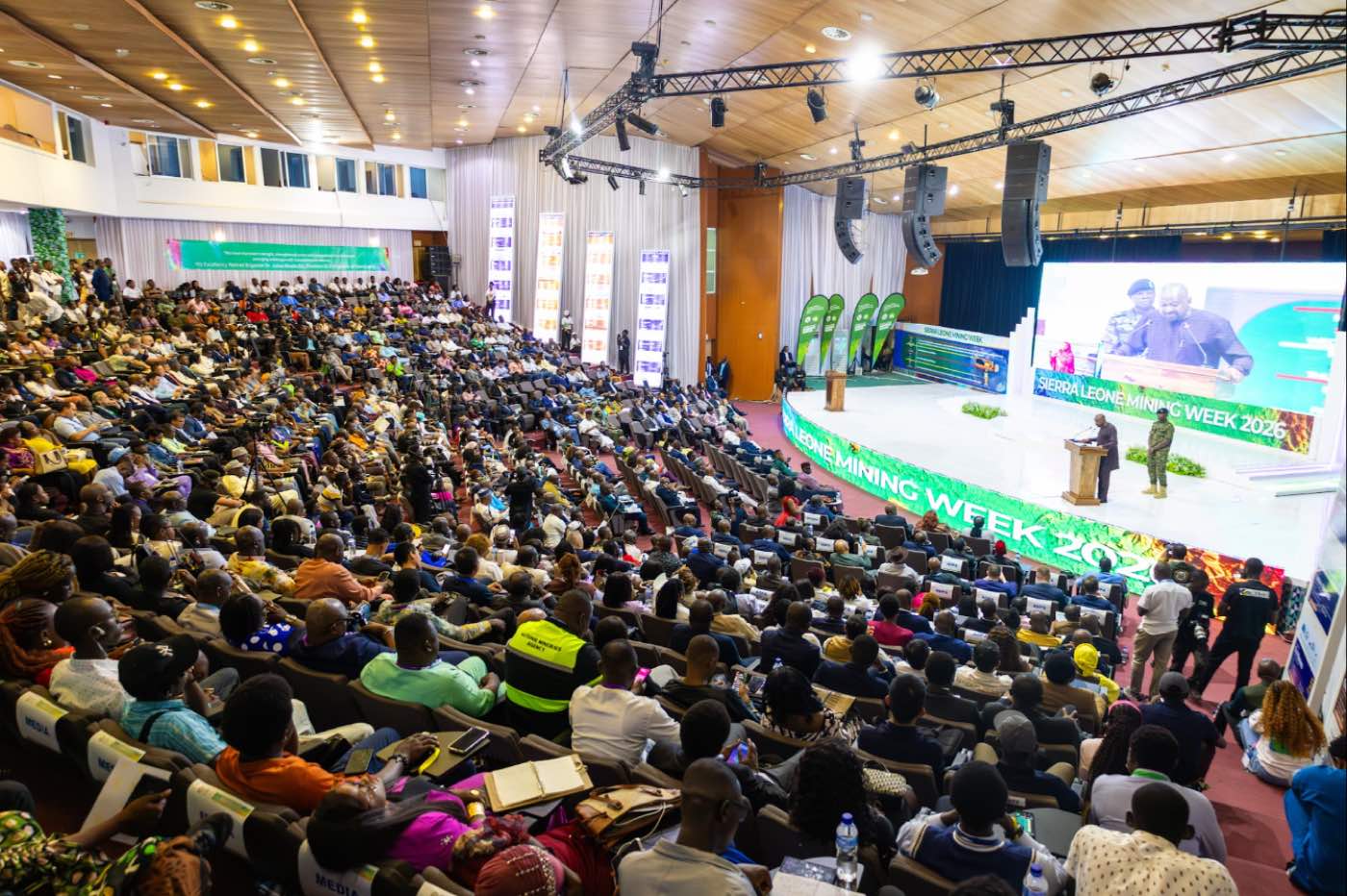 Packed main hall at Sierra Leone Mining Week 2026