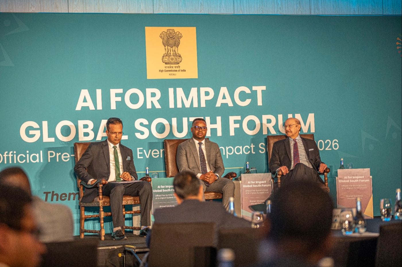 Panel on stage at the AI for Impact Global South Forum